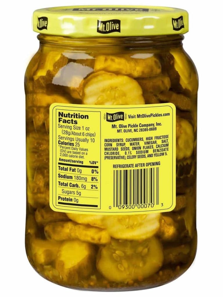 bread and butter chip pickles ingredients