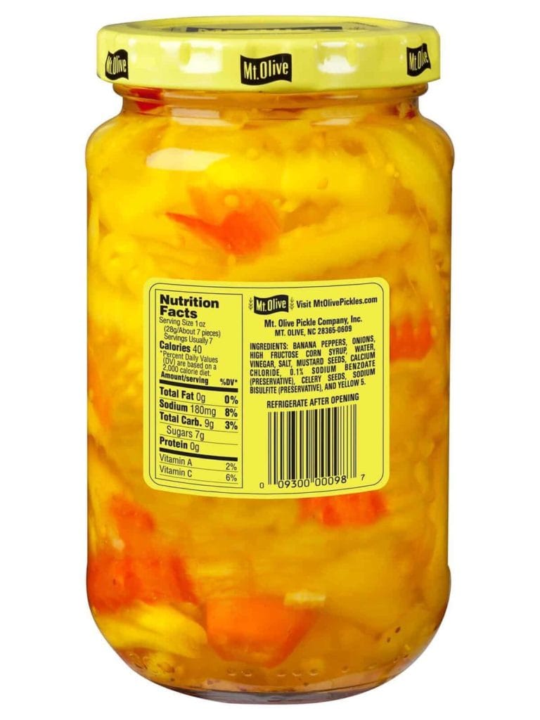 Sweet Salad Peppers Ingredients & Nutrition