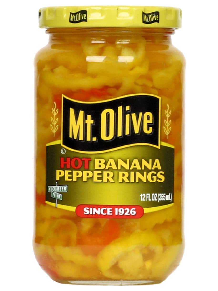 Hot Banana Pepper Rings Jar