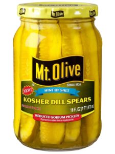 Mt. Olive Hint of Salt Kosher Dill Spears (Reduced Sodium)