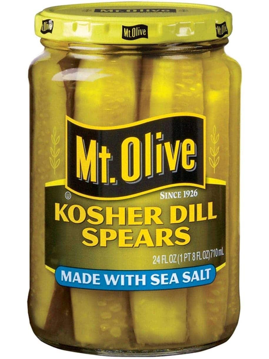 Kosher Dill Spears with Sea Salt Mt Olive Pickles