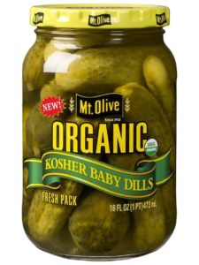 Organic Kosher Baby Dills Front