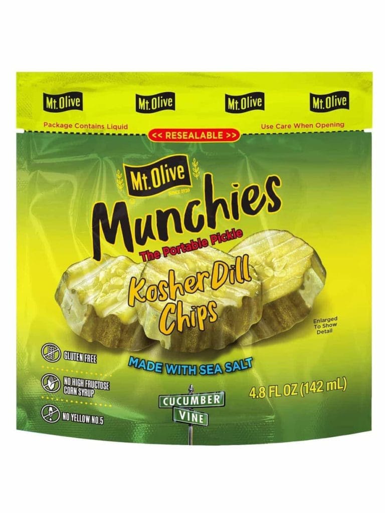 Kosher Dill Chip Resealable Pouch Small