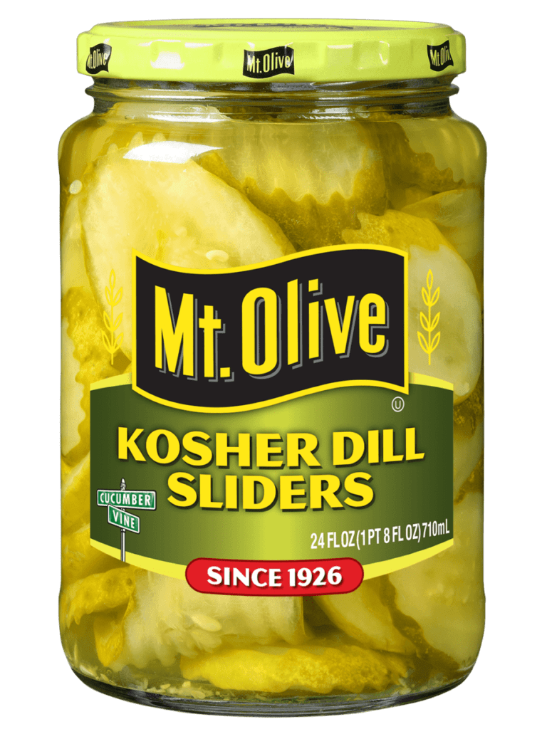 Mt. Olive Kosher Dill Sliders jar