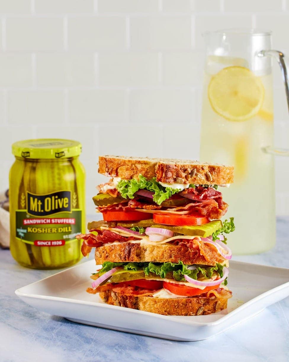 BLT Sourdough Sandwich Mt Olive Pickles