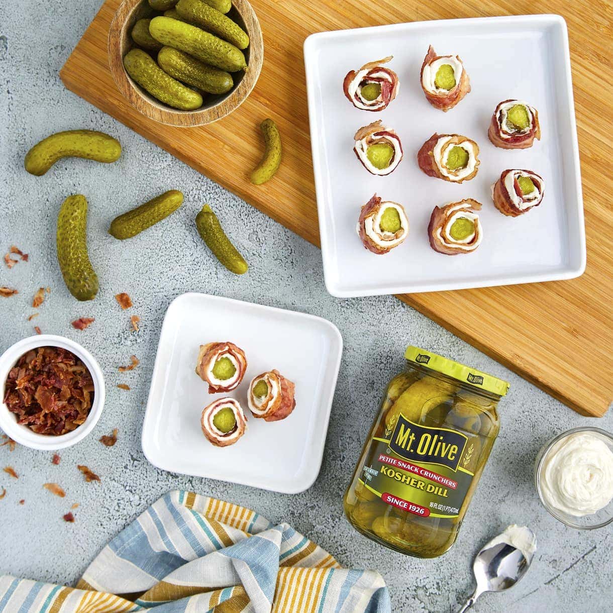 Bacon-Wrapped Cream Cheese Pickle Bites Recipe