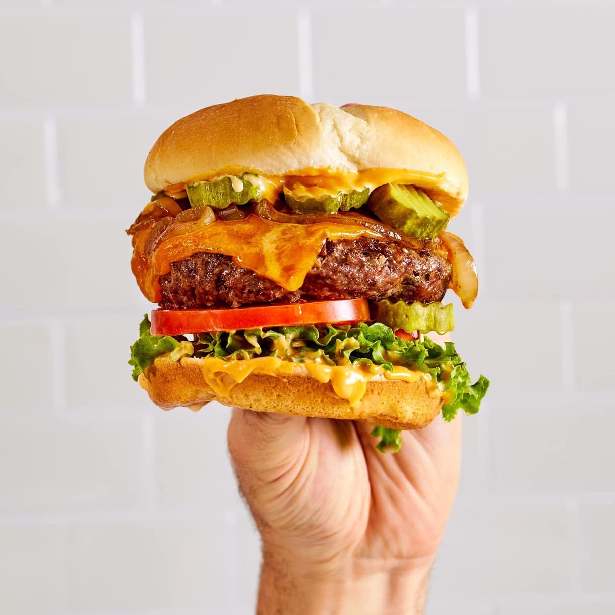 Bacon Cheddar Cheeseburger Mt Olive Pickles