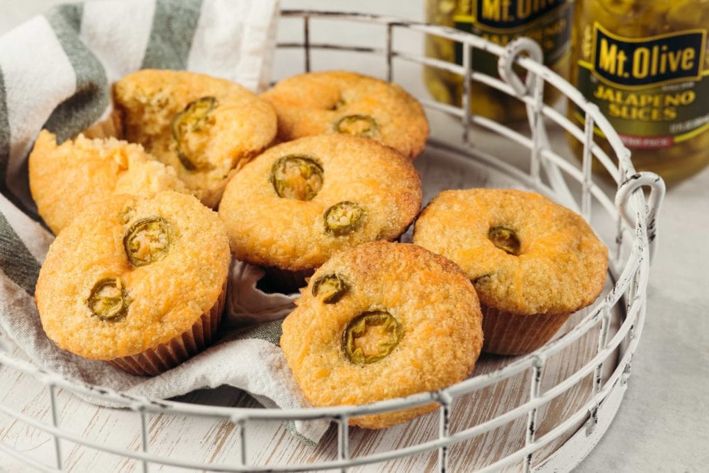 Jalapeno Cheddar Cornbread Muffins Recipe