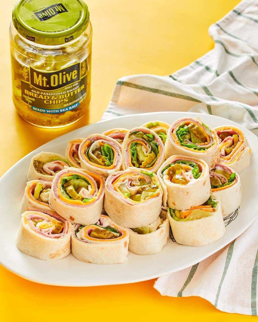 Pickle Pinwheels KidFriendly Bread & Butter Pickle Chips