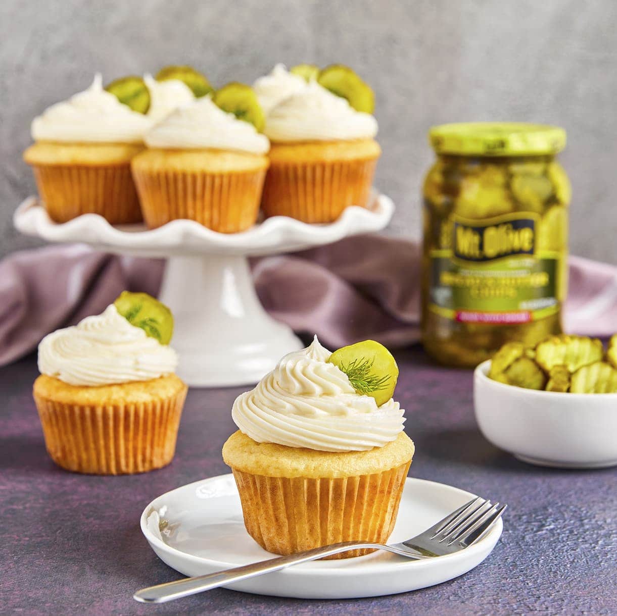 Pickle Cupcakes Pickle Recipes Ft Bread and Butter Chips