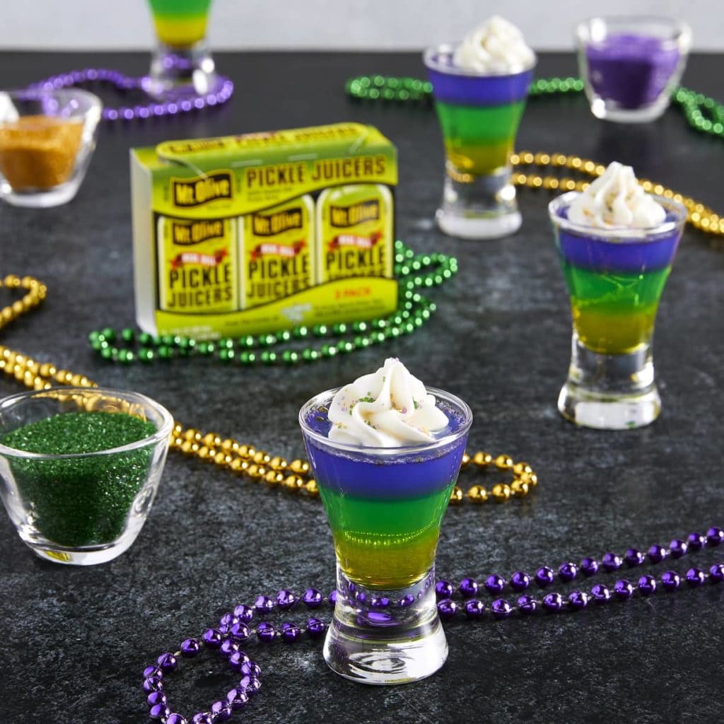 Mardi Gras Jello Shots Recipe