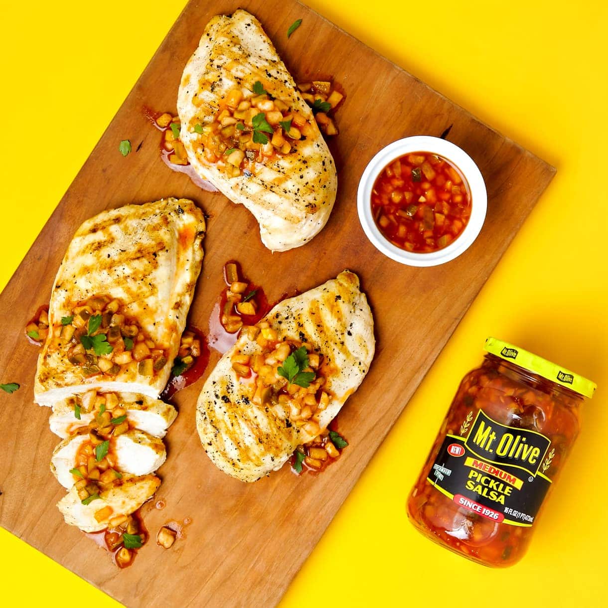 Grilled Chicken with Pickle Salsa Recipe