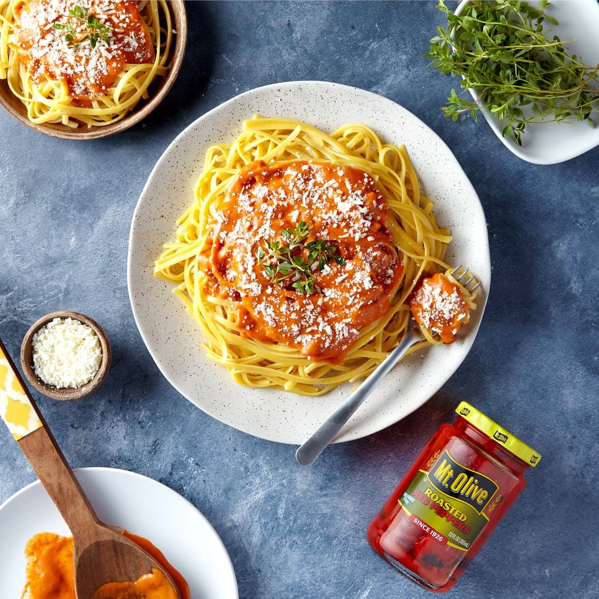 Roasted Red Pepper Spaghetti
