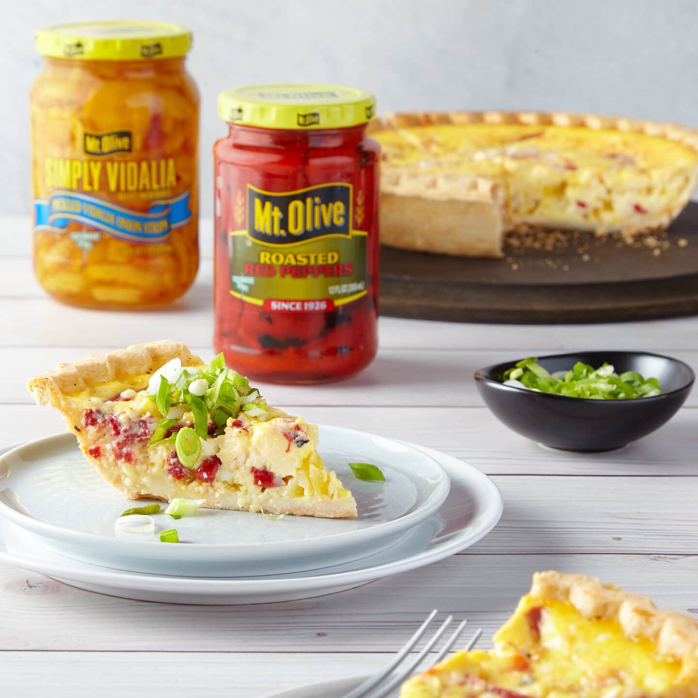 red pepper quiche
