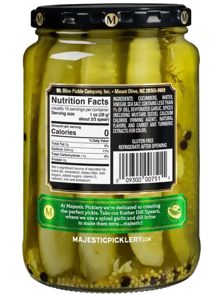 Deli Style Kosher Dill Spears-B