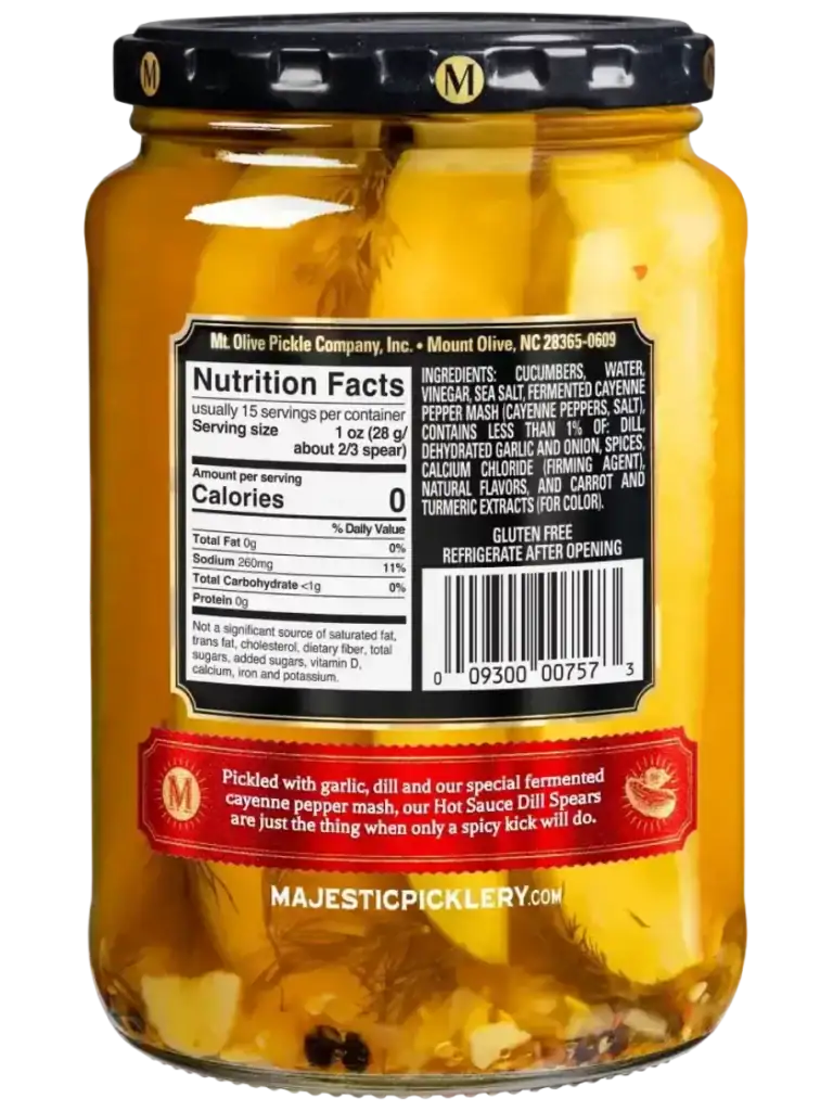 Med Heat Kosher Dill Spears