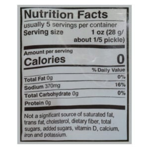 nutrition facts