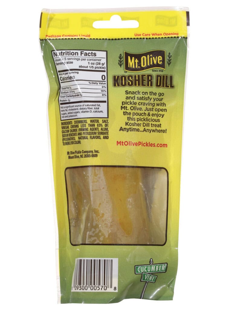 Mt. Olive Single Serve Kosher Dill Portable Pickle